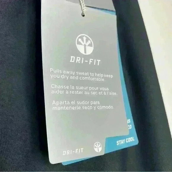 Nike black tour Performance dri-fit straight front Crop Golf Pants Size 12 - Picture 9 of 10